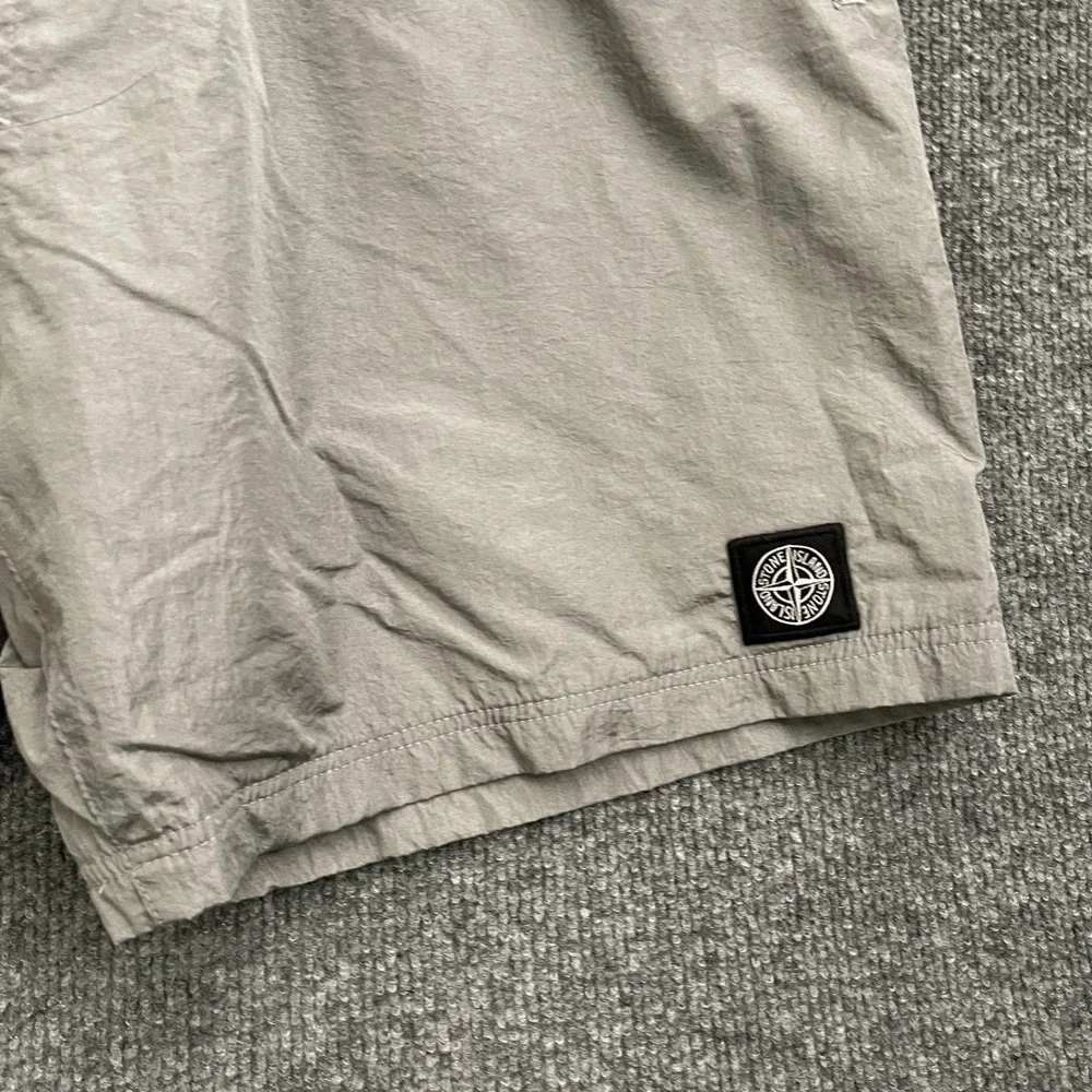 Stone Island Reflective Swim Shorts Mens Sz S Mesh Lining Compass